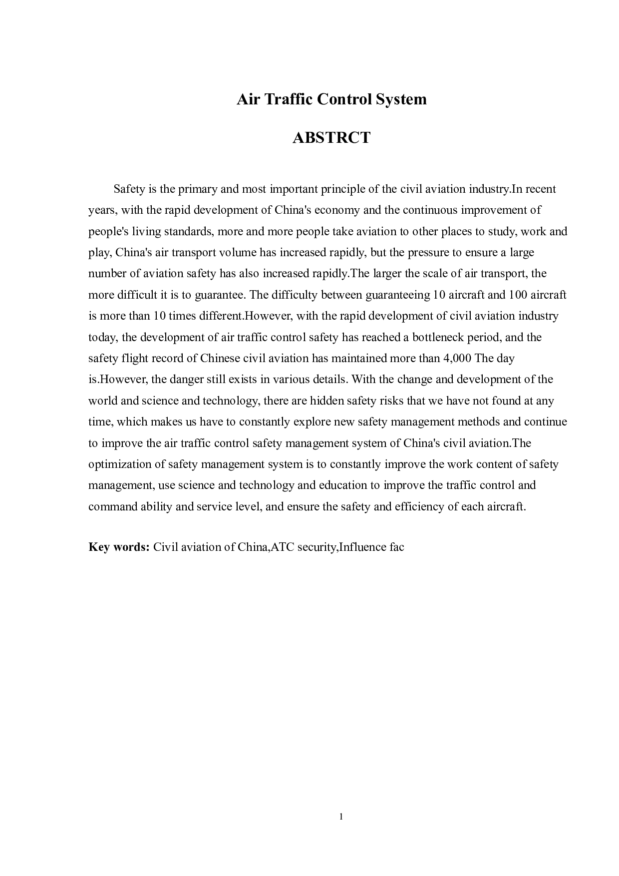 浅析民航空管系统中安全管理体系的建设-10275字.doc 第2页