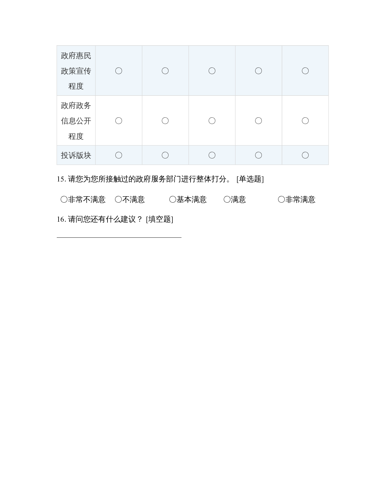 政府工作服务满意度调查问卷-965字.docx 第4页