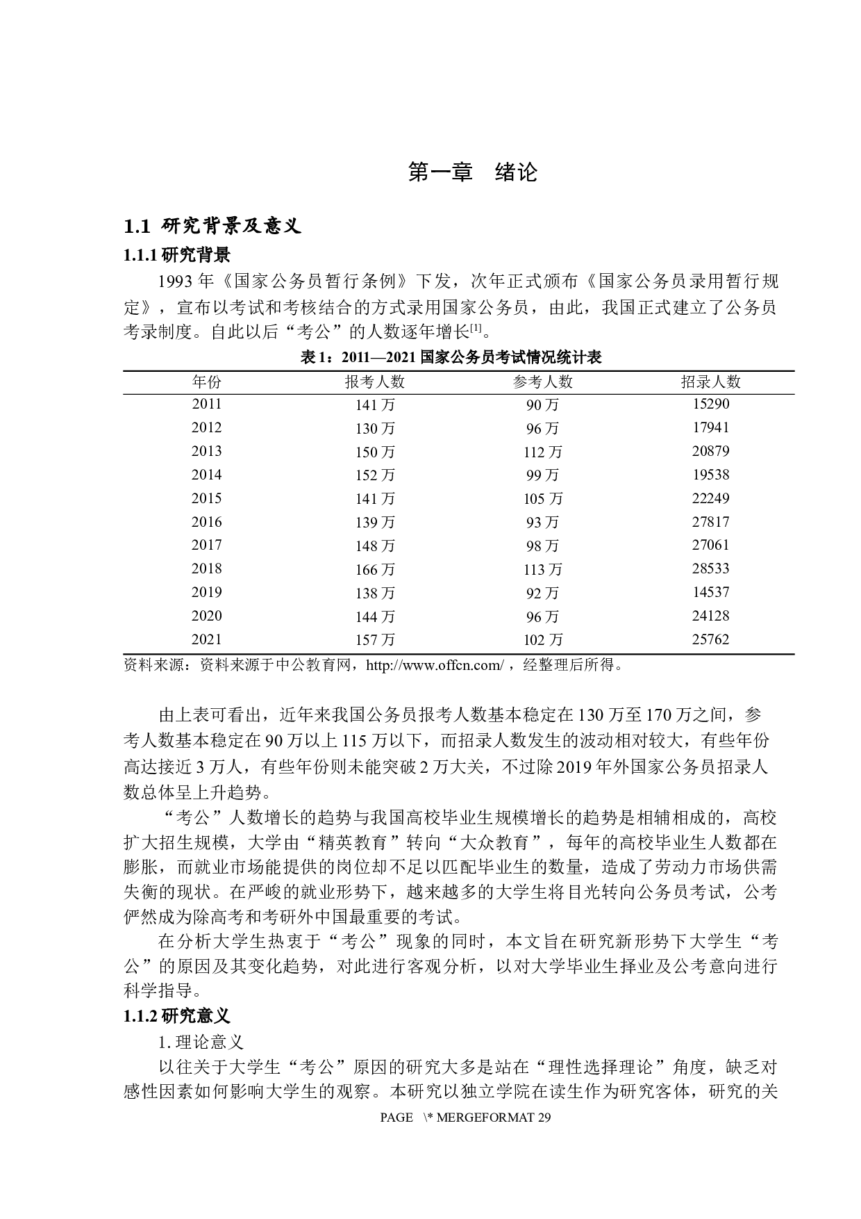 大学生&ldquo;考公&rdquo;倾向研究&mdash;&mdash;以北京理工大学珠海学院为例-18781字.docx 第4页