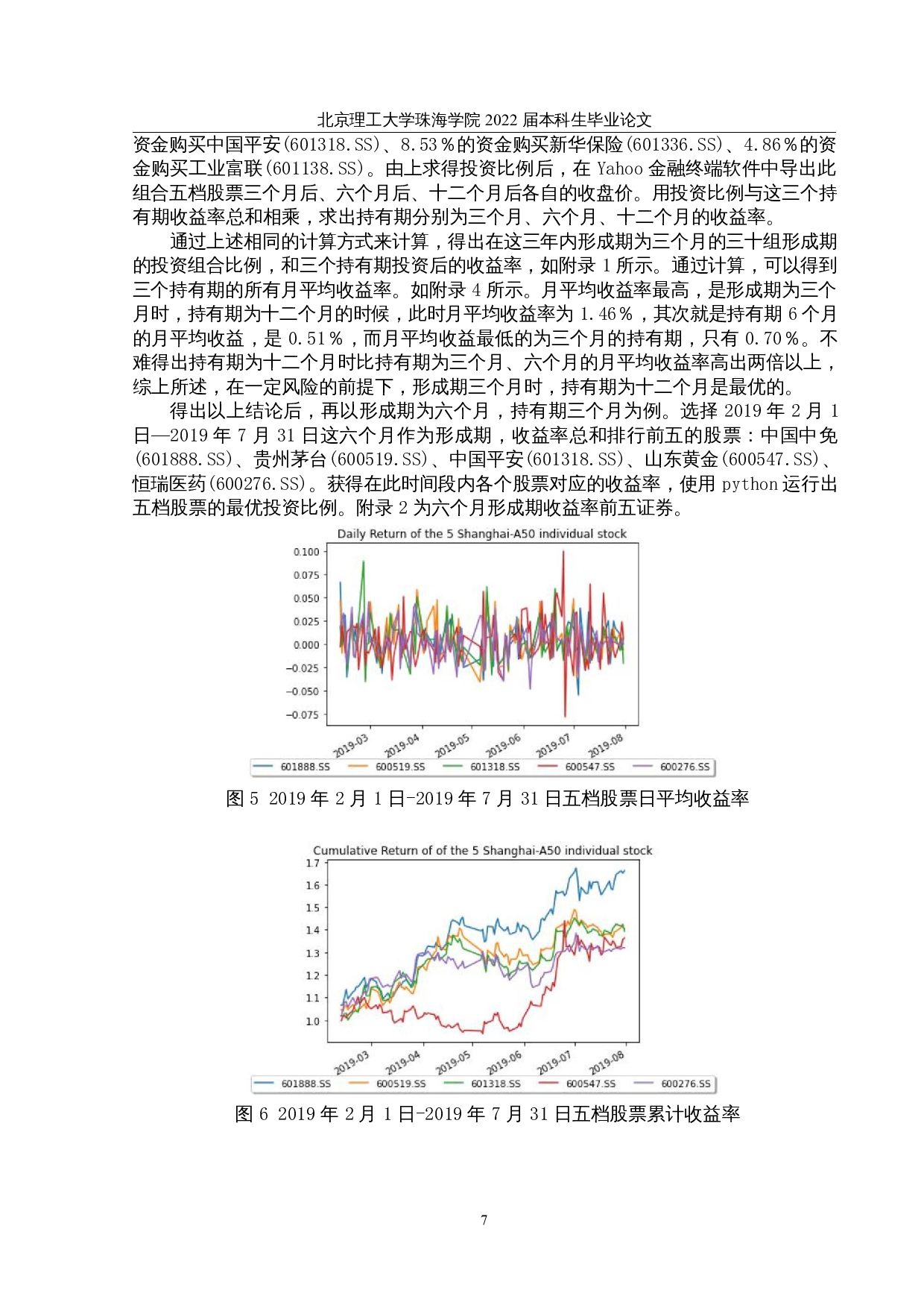 基于马克维兹有效边界投资组合的研究-以上证A50成份股为例-10750字.docx 第10页