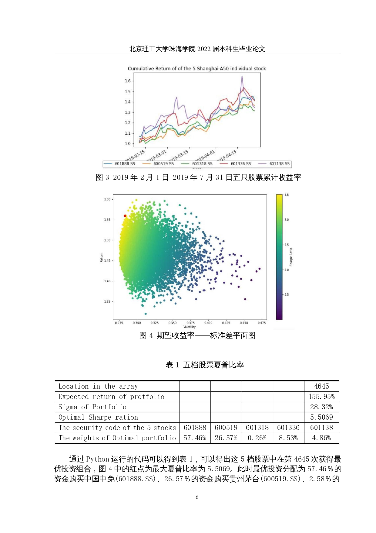基于马克维兹有效边界投资组合的研究-以上证A50成份股为例-10750字.docx 第9页