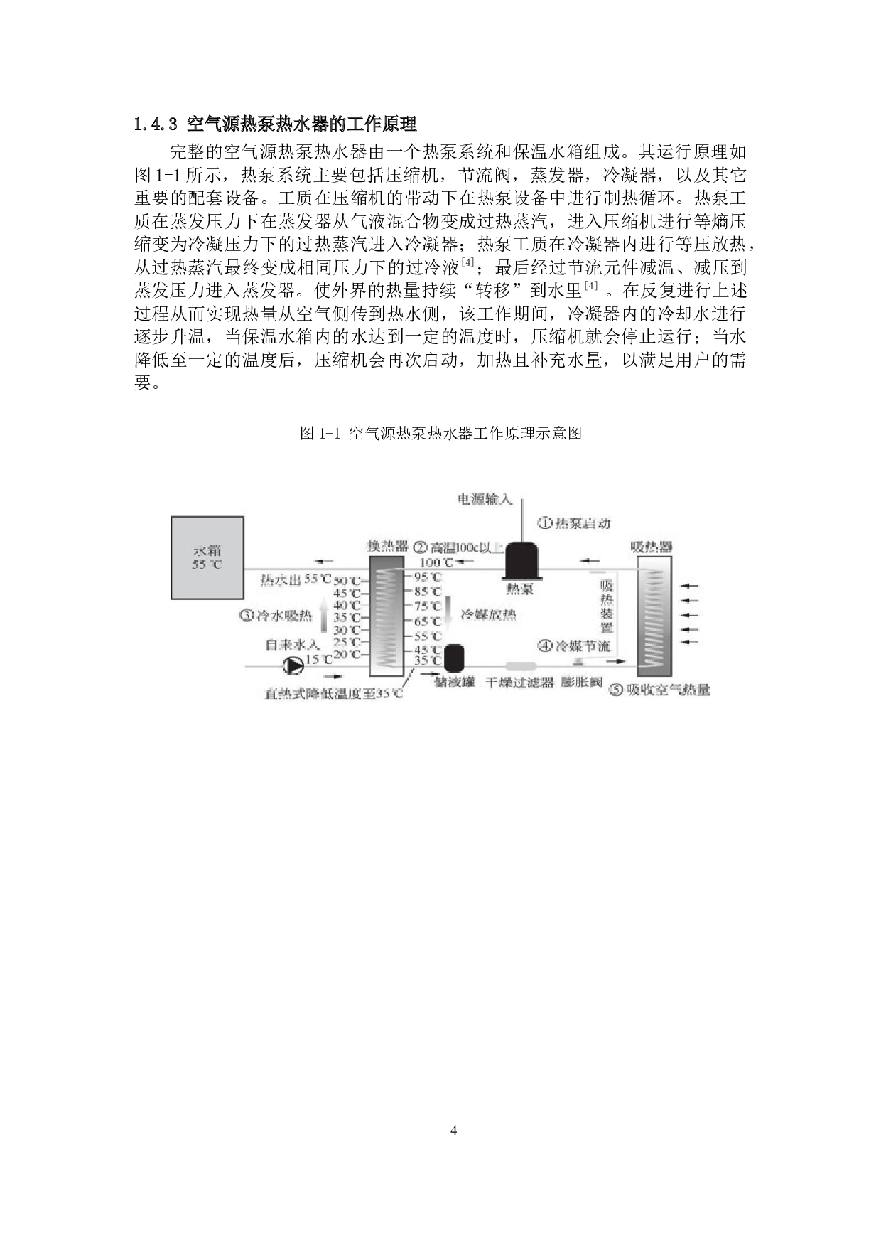 300L空气源热泵热水器的设计-31321字.docx 第8页