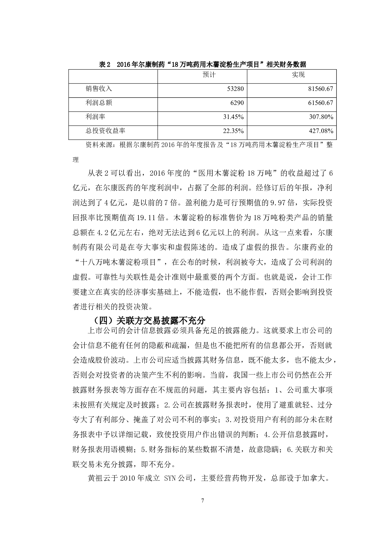 尔康药业会计信息披露存在的问题及对策研究-9923字.doc 第10页