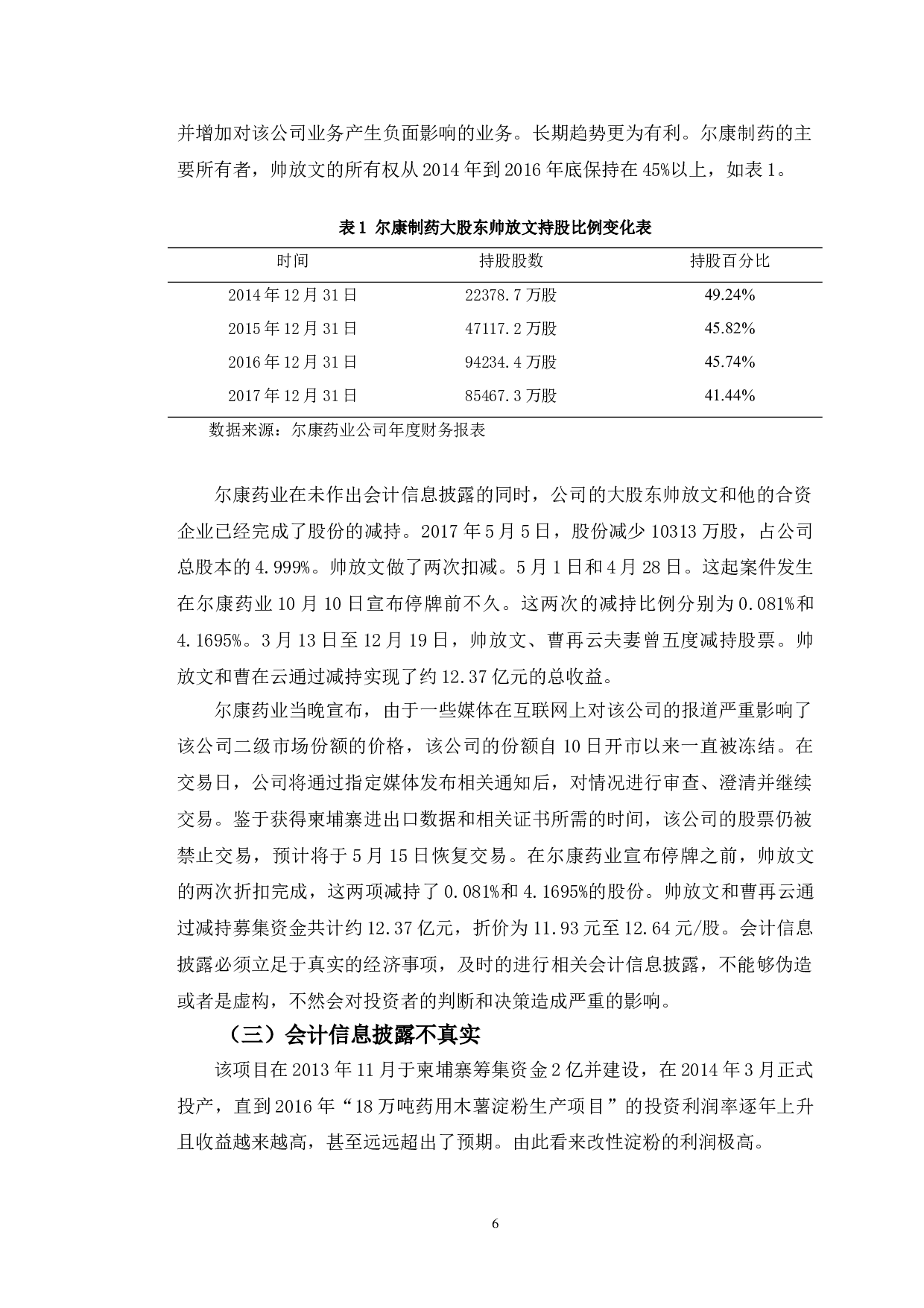尔康药业会计信息披露存在的问题及对策研究-9923字.doc 第9页