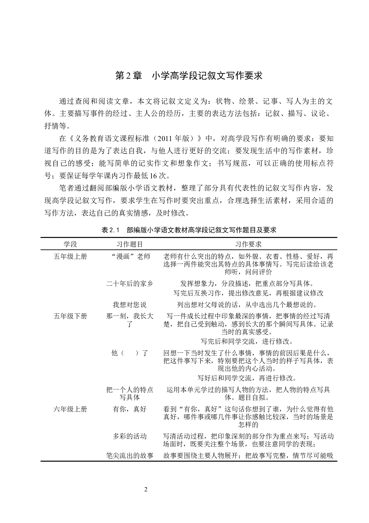 小学高学段记叙文写作教学策略研究-11651字.docx 第5页