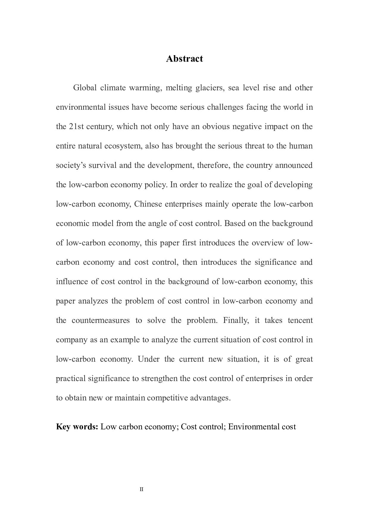 低碳经济背景下成本控制分析&mdash;&mdash;以腾讯为例-10729字.docx 第4页