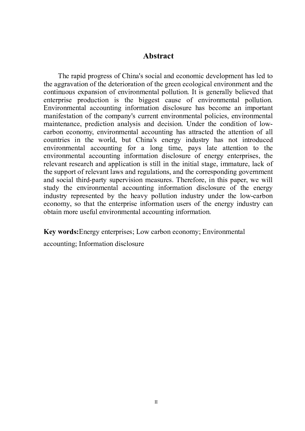 低碳经济下我国能源企业环境会计信息披露的研究-12320字.doc 第3页