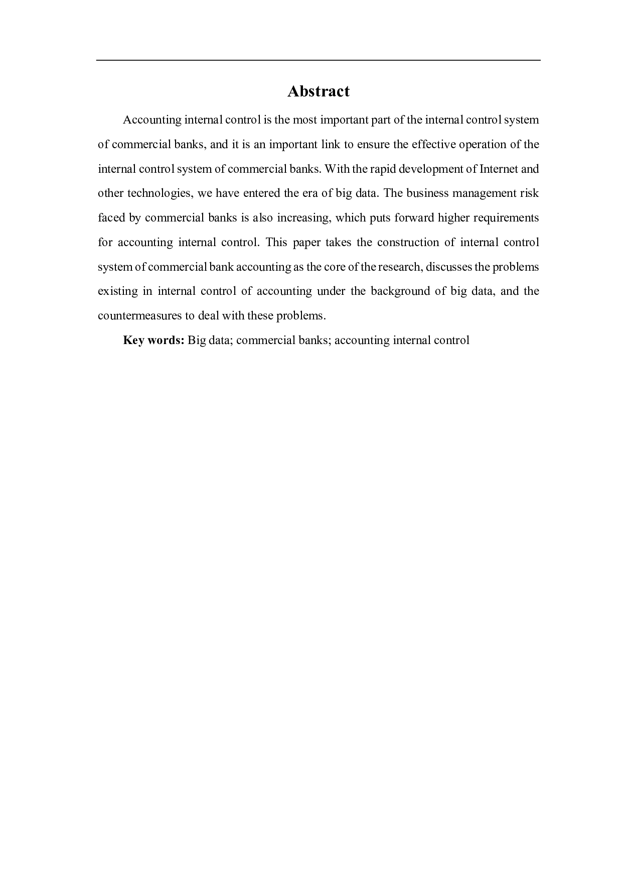 大数据背景下推进商业银行会计内部控制体系建设的思考-5468字.pdf 第2页