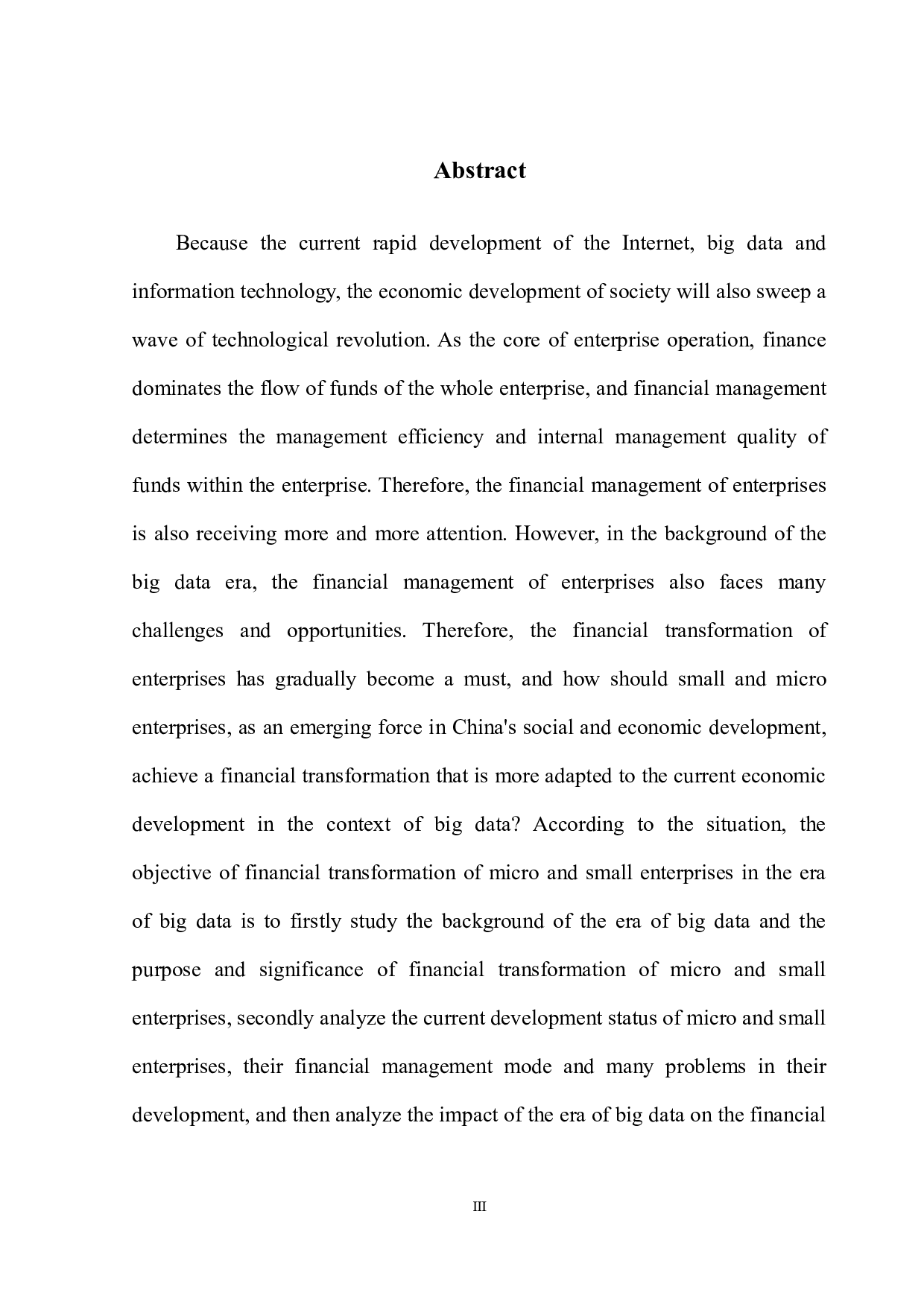 大数据时代下小微企业财务转型的发展研究-10367字.docx 第4页