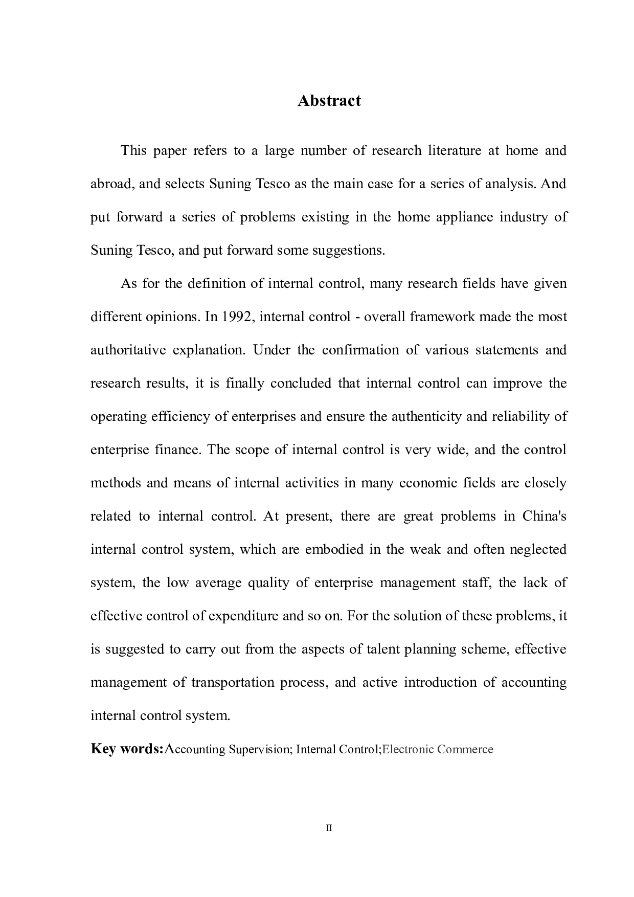 基于电子商务环境下会计内部控制分析&mdash;以苏宁易购为例-12179字.docx 第4页