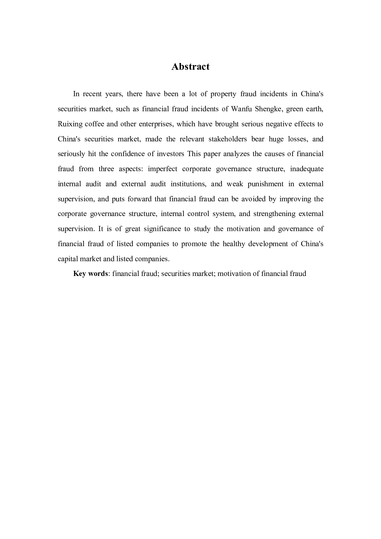上市公司财务舞弊的动因分析及治理研究-6496字.pdf 第2页