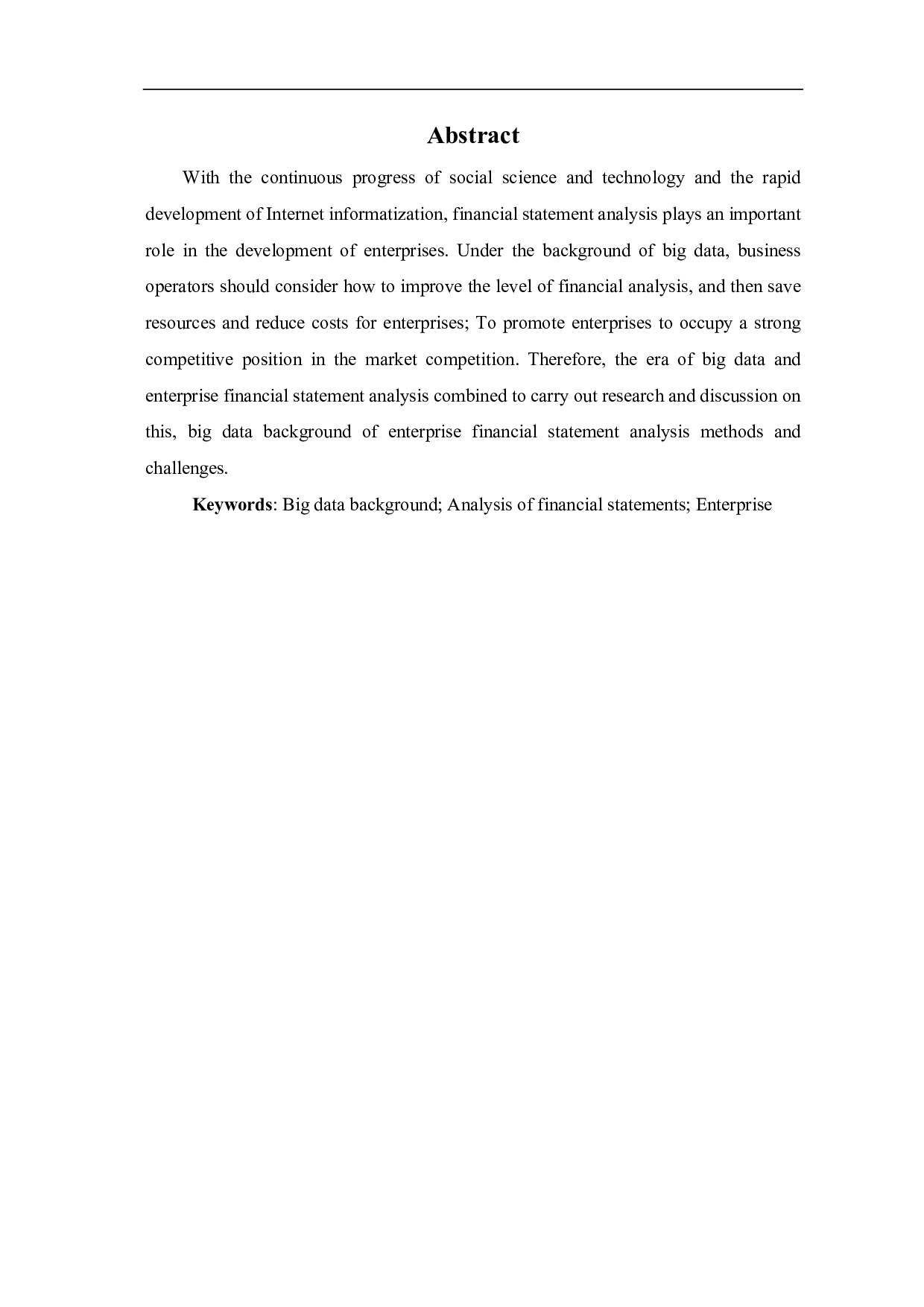 大数据背景下对企业财务报表分析方法的探究-5700字.pdf 第2页
