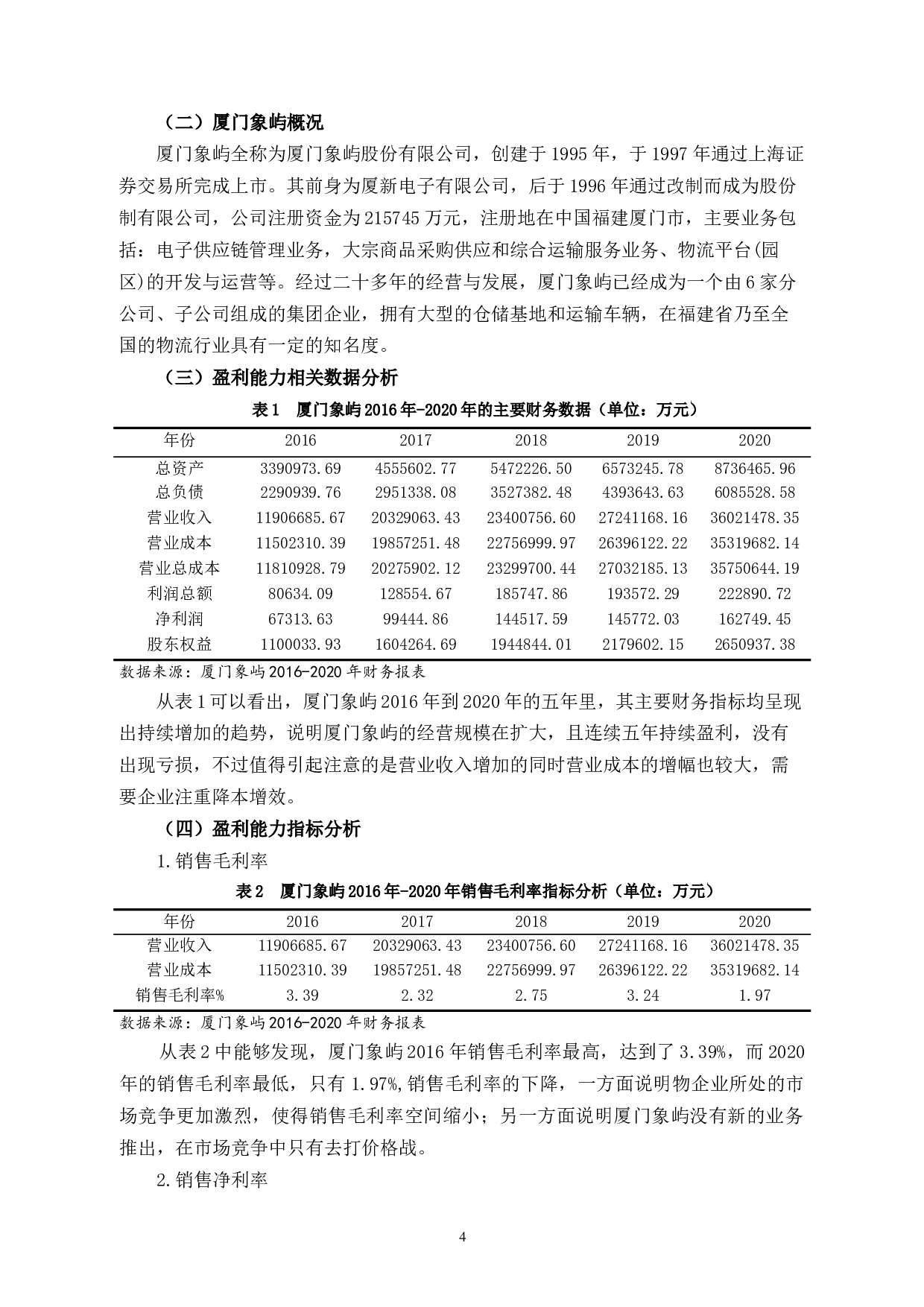 厦门象屿公司盈利能力分析-10853字.docx 第9页