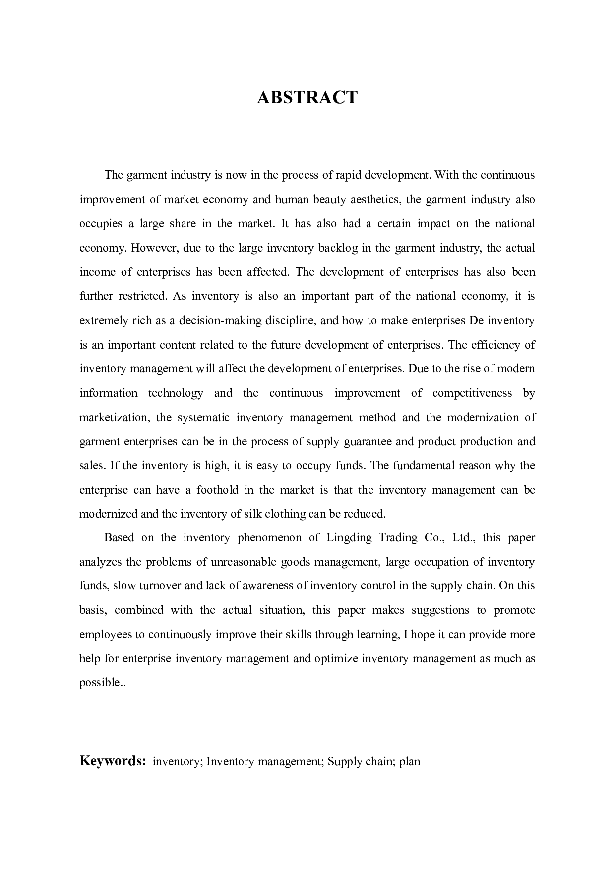 凌鼎贸易存货管理的问题研究-12336字.docx 第4页