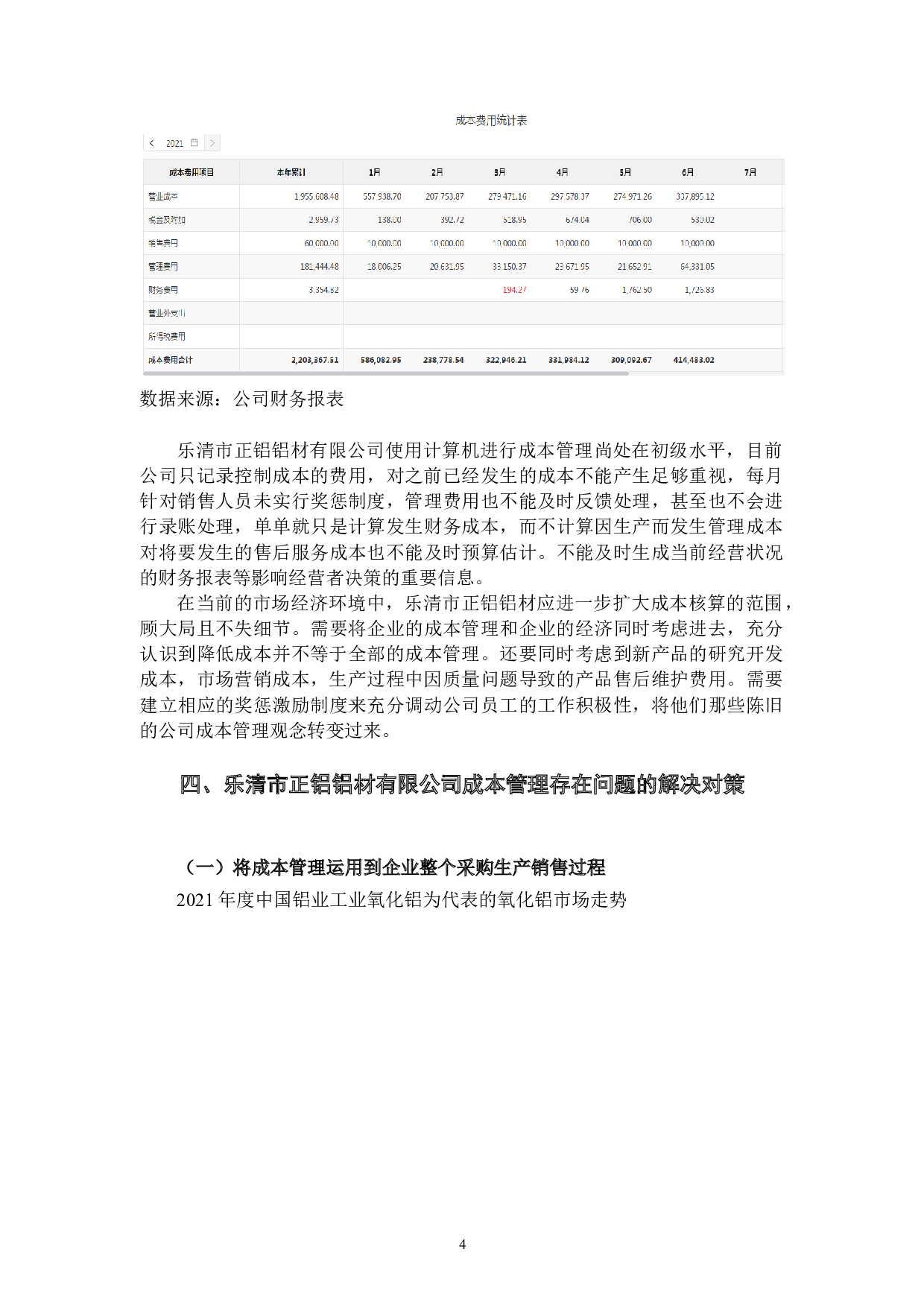 乐清市正铝铝材有限公司成本管理的问题及对策-9048字.docx 第8页