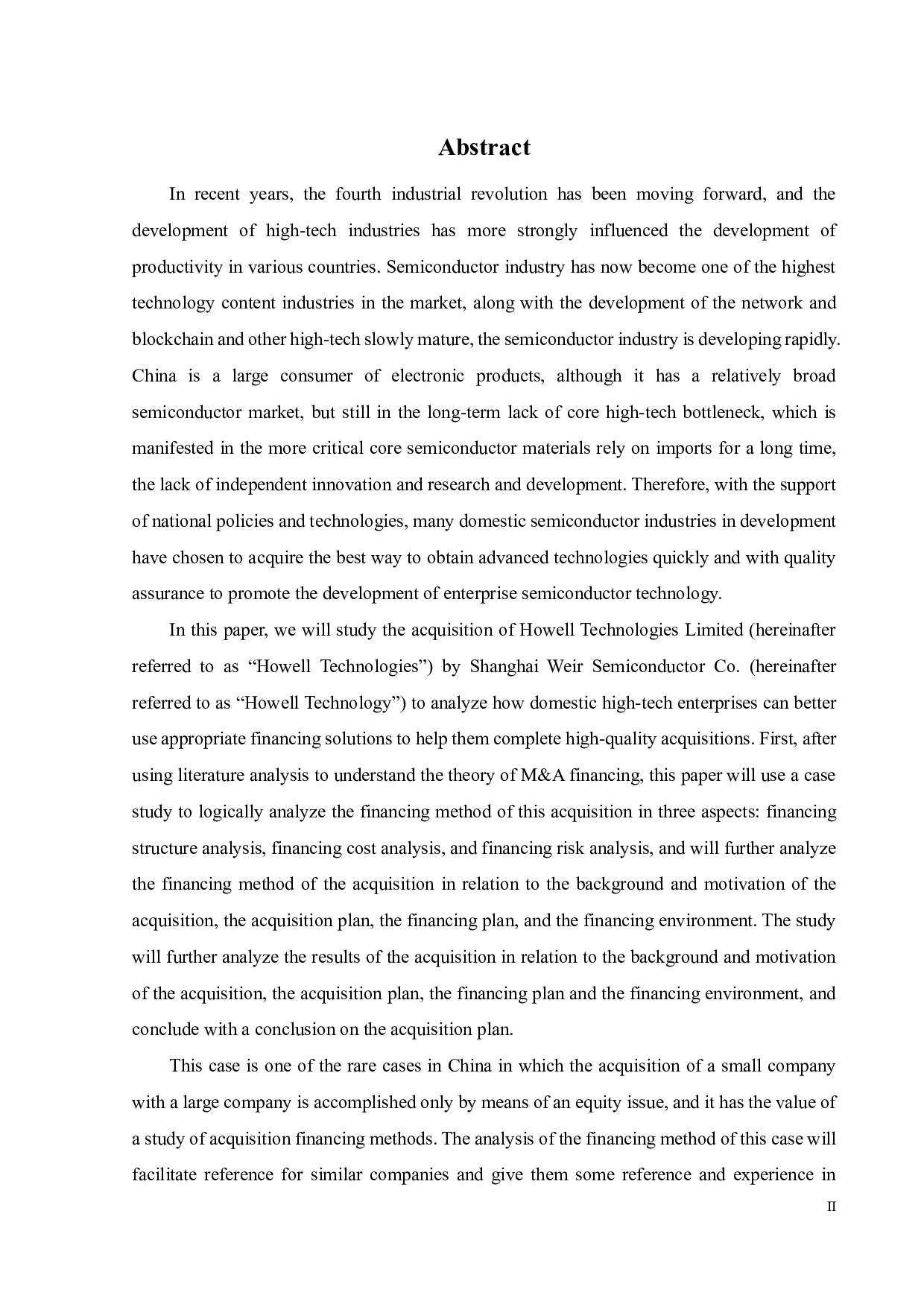 韦尔股份收购豪威科技的融资方式研究-25867字.pdf 第2页