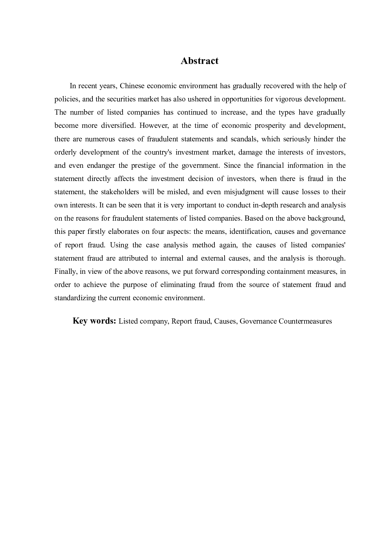 上市公司报表舞弊问题的探究&mdash;基于内因外因驱动因素的研究-20428字.pdf 第2页
