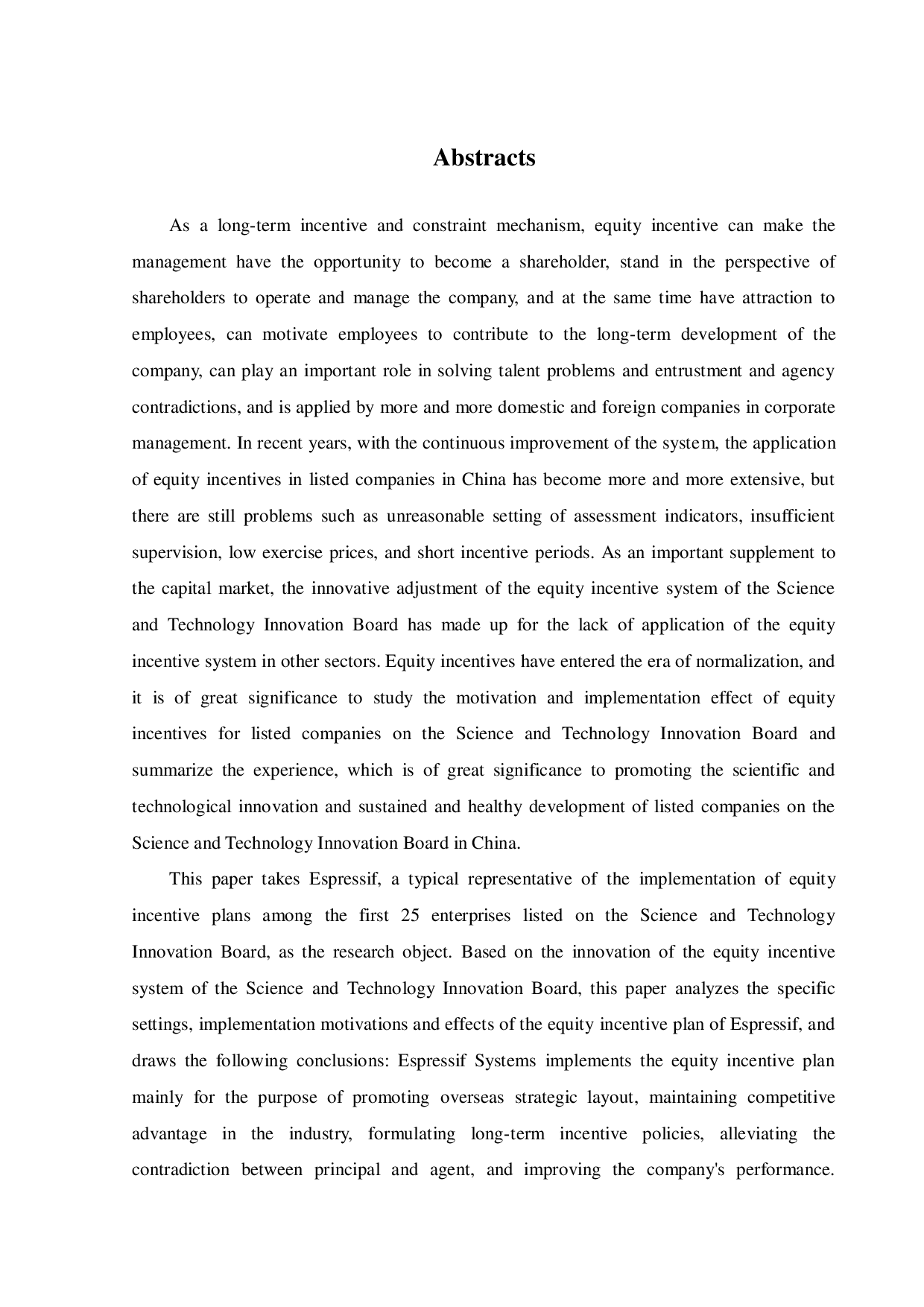 乐鑫科技股权激励计划的动因及效果研究-32304字.pdf 第4页