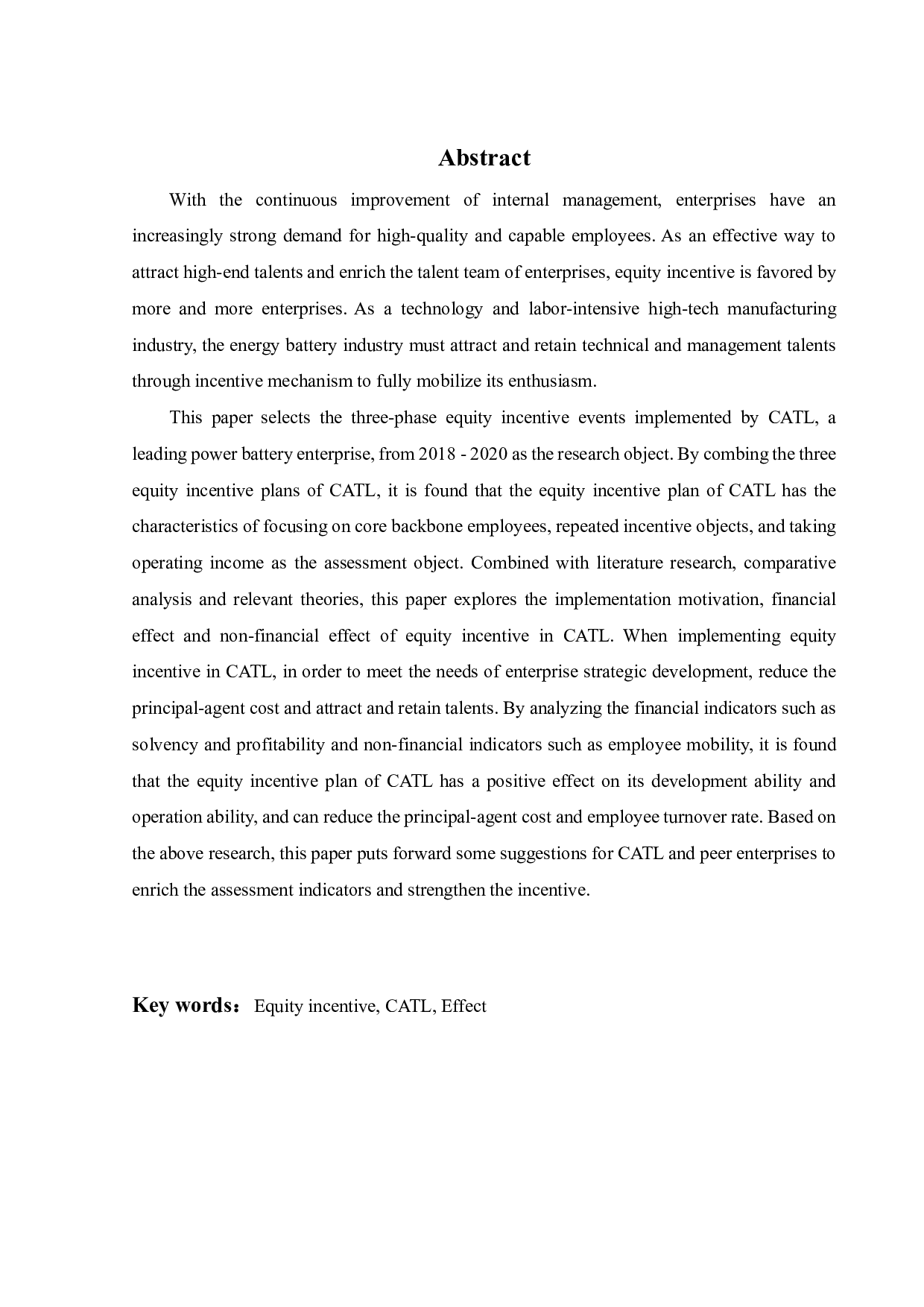 宁德时代股权激励实施动因及效果研究-23997字.pdf 第2页