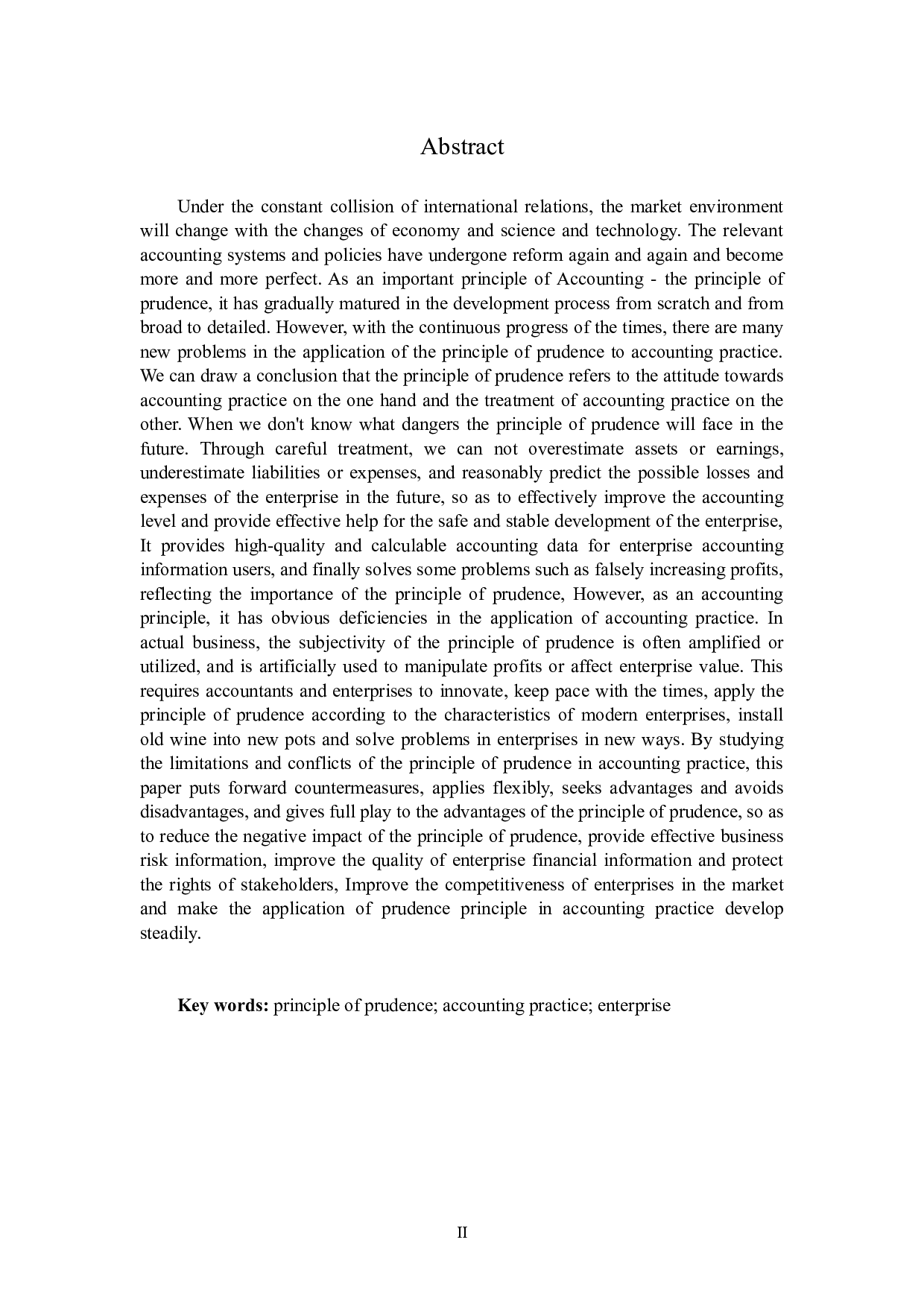 谨慎性原则在企业会计实务中的应用-12721字.docx 第2页