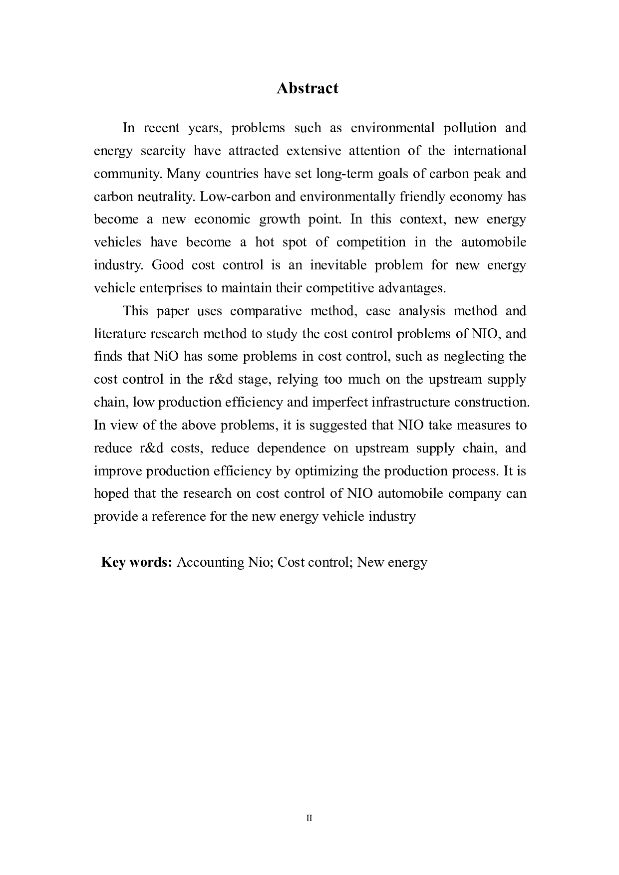 蔚来汽车成本控制问题与对策-9873字.pdf 第3页