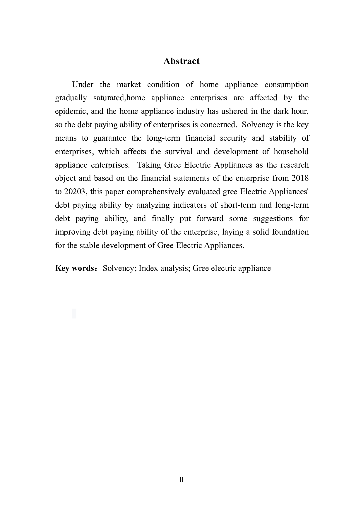 后疫情时代下家电产业偿债能力分析&mdash;&mdash;以格力电器为例-10060字.pdf 第4页