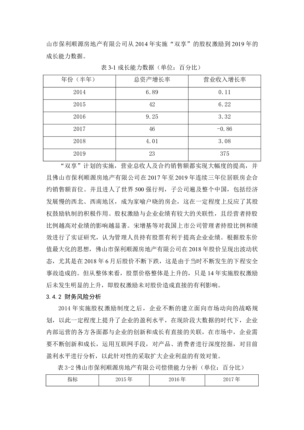 股权激励动因及效果探析&mdash;&mdash;以佛山市保利顺源房地产有限公司为例-9912字.docx 第9页