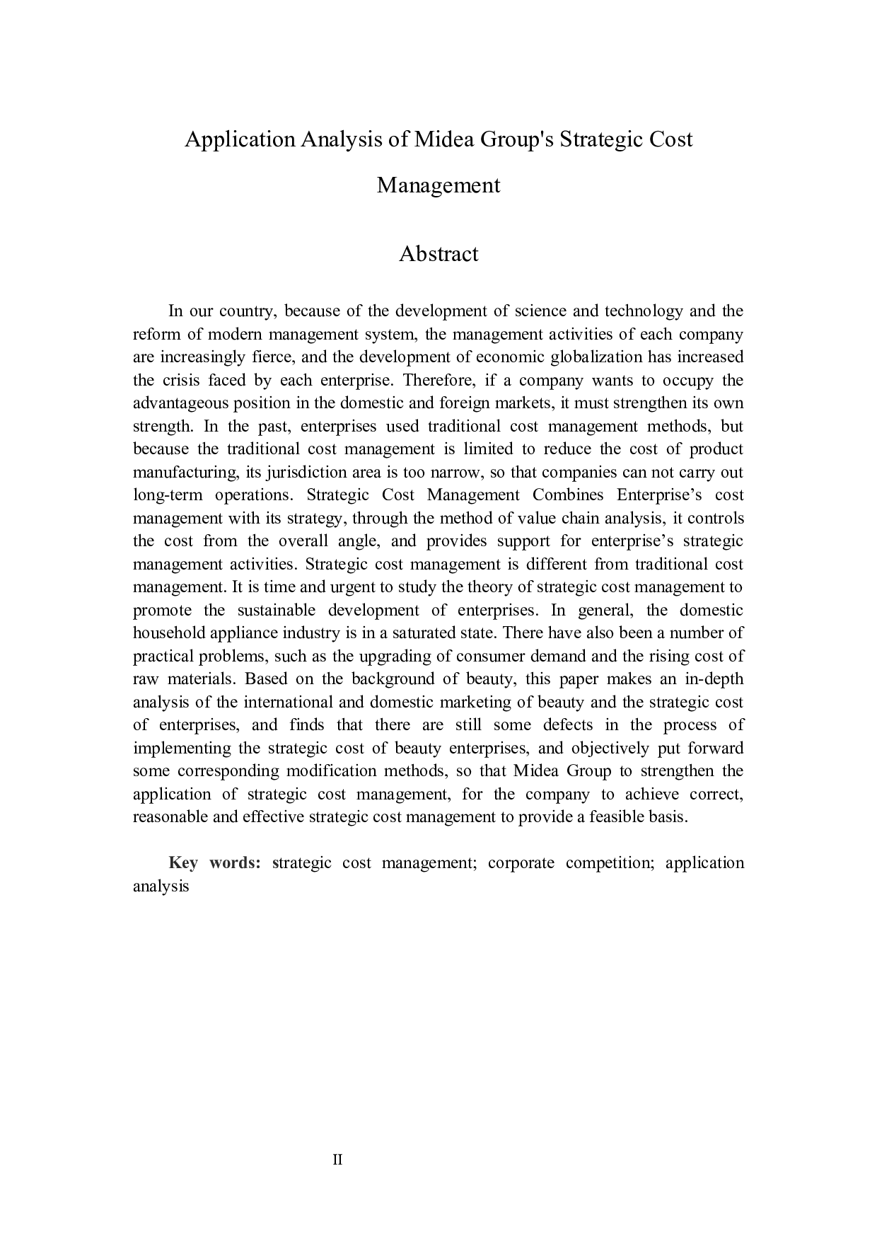 美的集团战略成本管理应用-13214字.docx 第2页