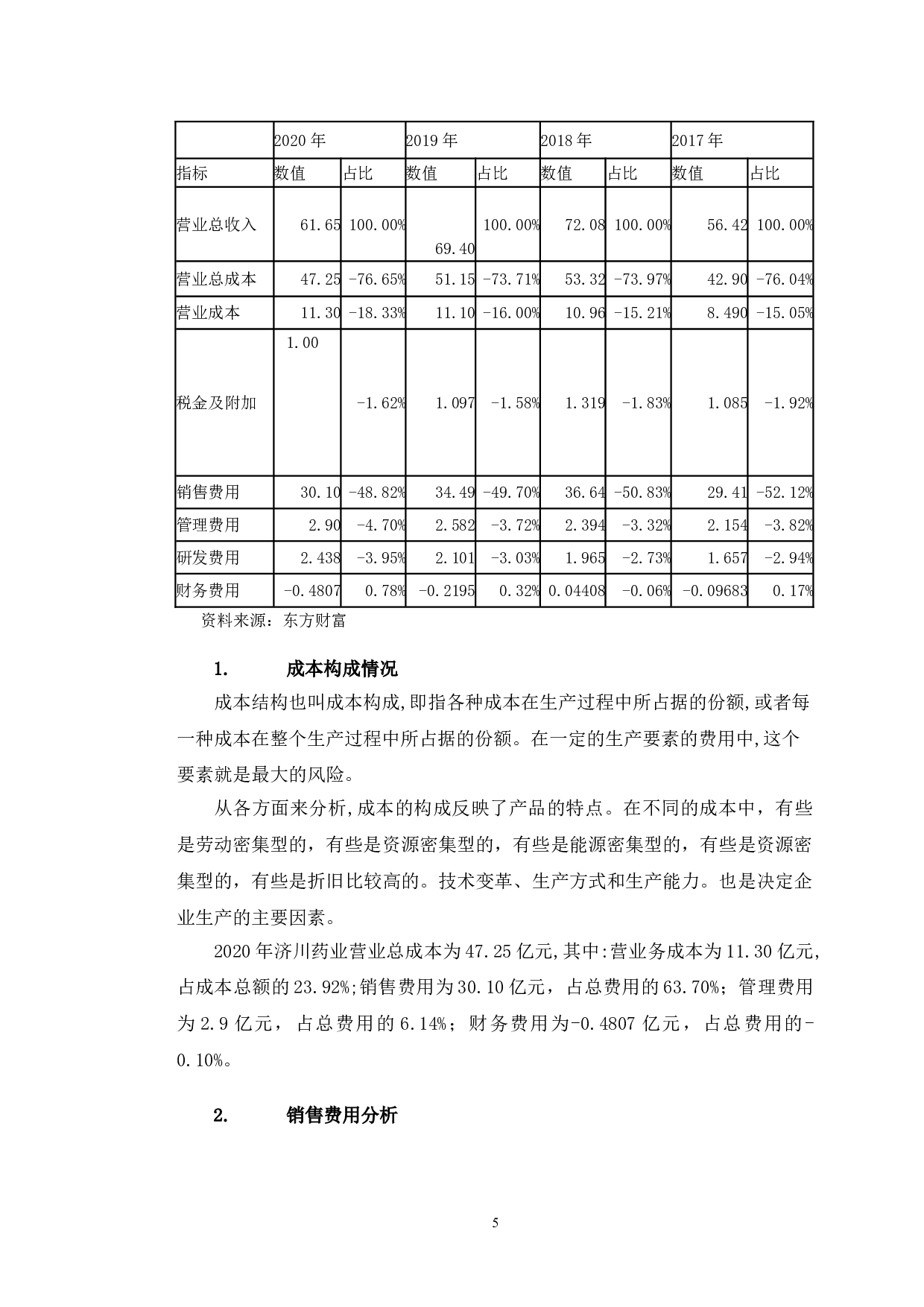 济川药业盈利能力提升对策研究-10469字.doc 第8页