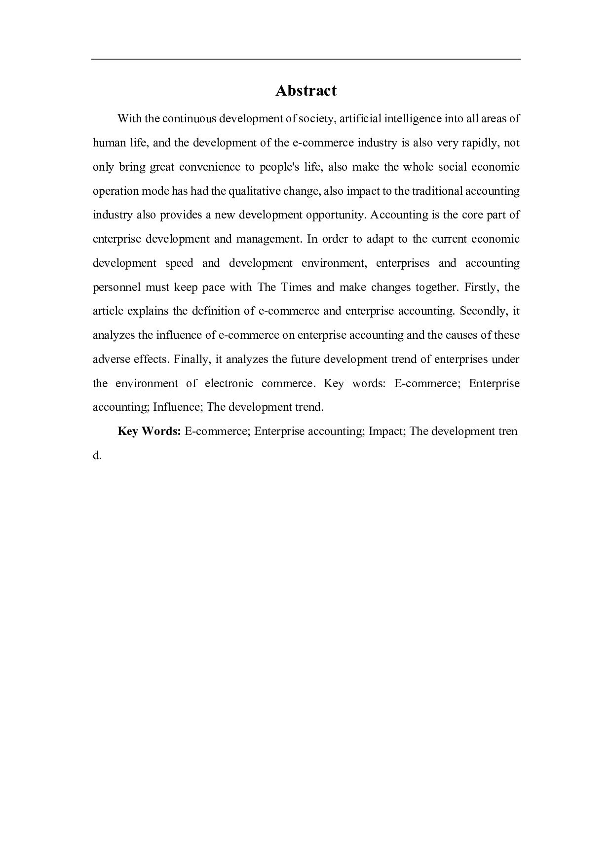 浅析电子商务发展对企业会计的影响及发展趋势-5964字.pdf 第3页