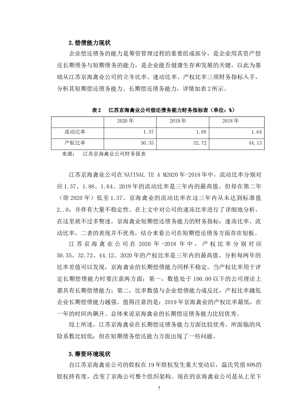 江苏京海禽业公司筹资管理存在的问题及其对策研究-9655字.doc 第9页