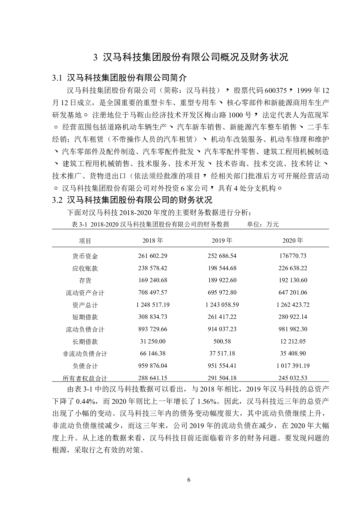 汉马科技集团股份有限公司资产负债表分析-15366字.doc 第10页