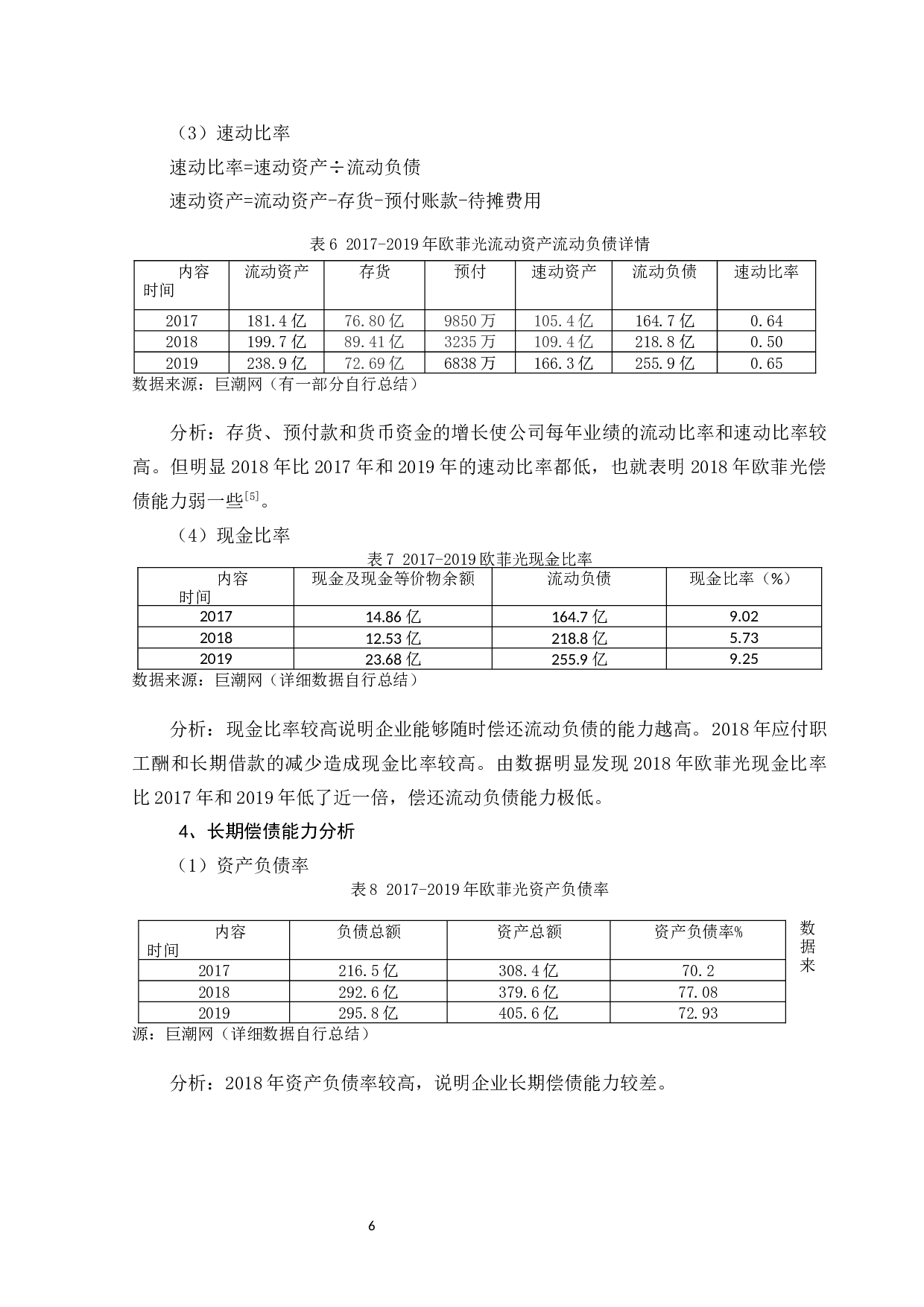 欧菲光业绩快报修正问题分析-11728字.docx 第9页
