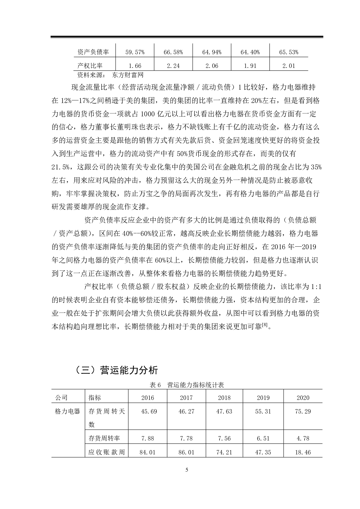 格力电器财务报表分析-10798字.pdf 第8页