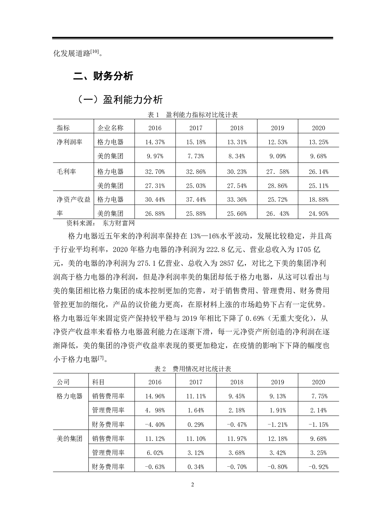 格力电器财务报表分析-10798字.pdf 第5页