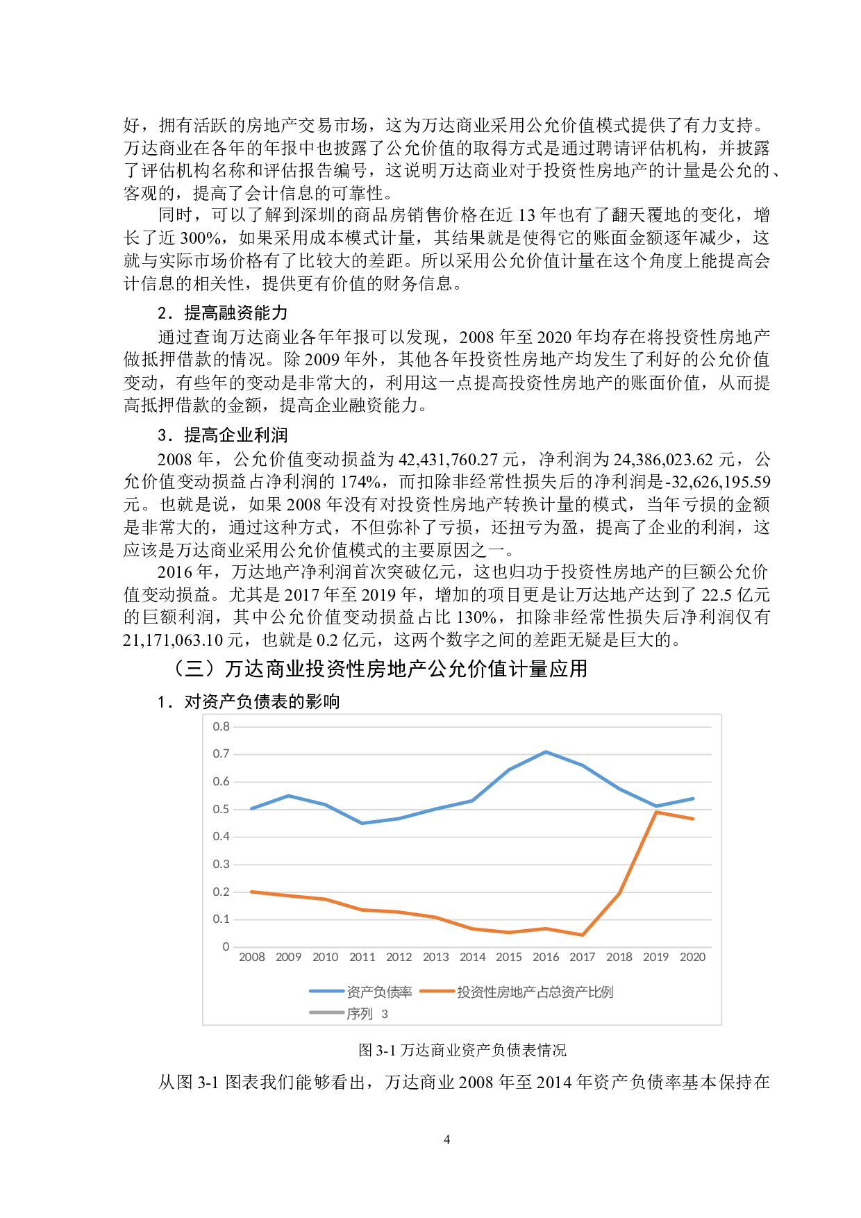 投资性房地产公允价值计量模式分析&mdash;以万达商业地产为例-12021字.docx 第8页