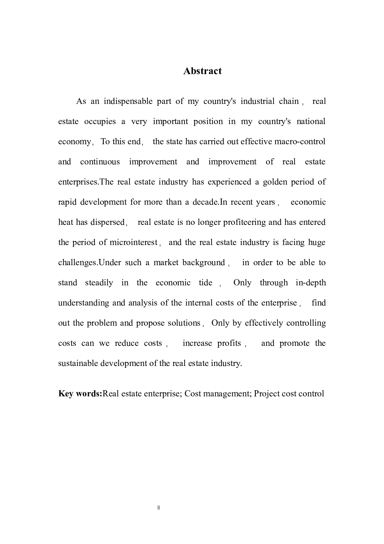 房地产企业成本控制问题及对策-11015字.docx 第4页