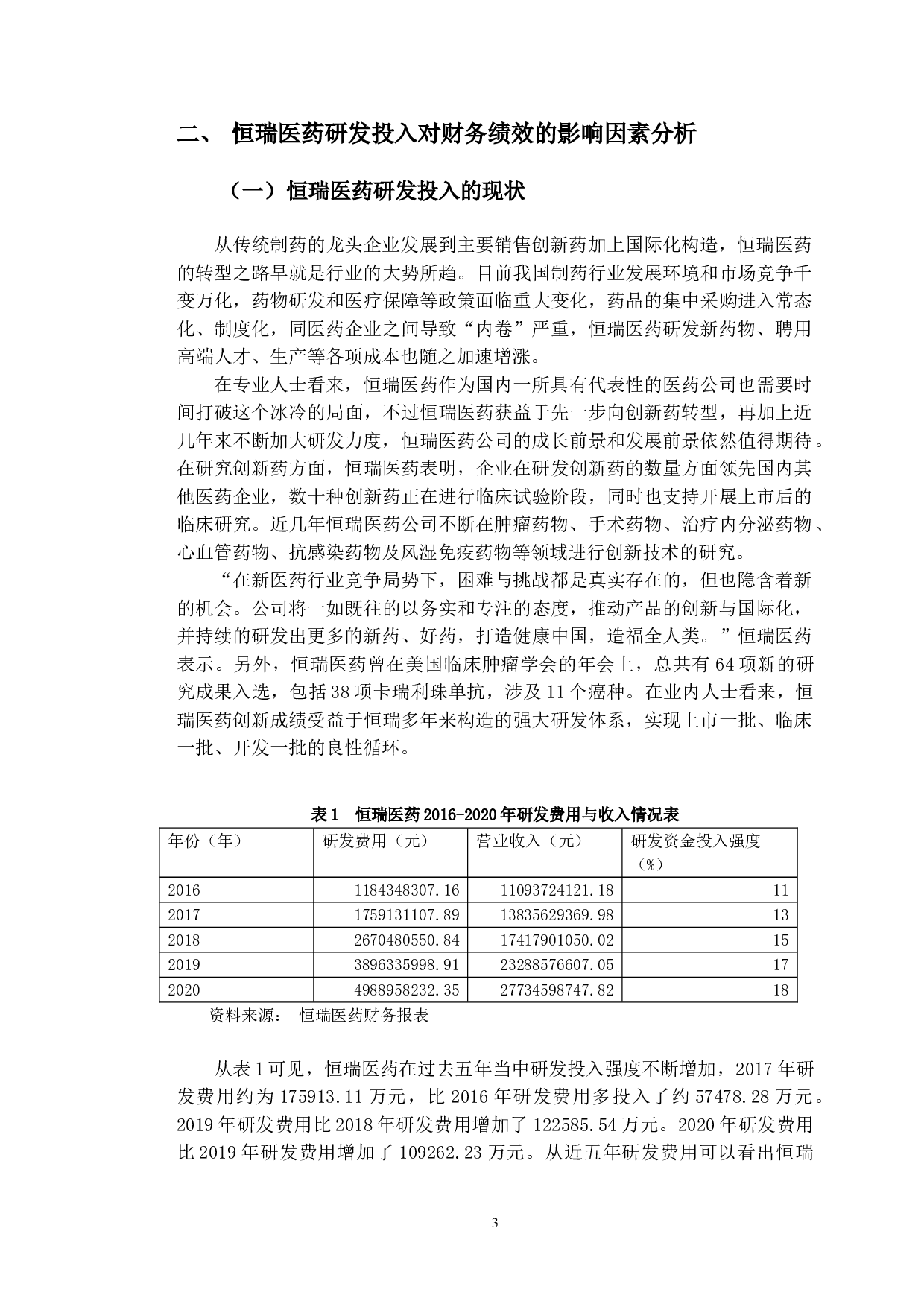 恒瑞医药研发投入对财务绩效的影响研究-11448字.doc 第6页