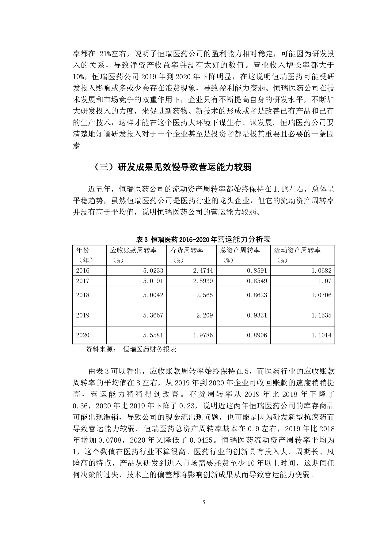 恒瑞医药研发投入对财务绩效的影响研究-11448字.doc 第8页