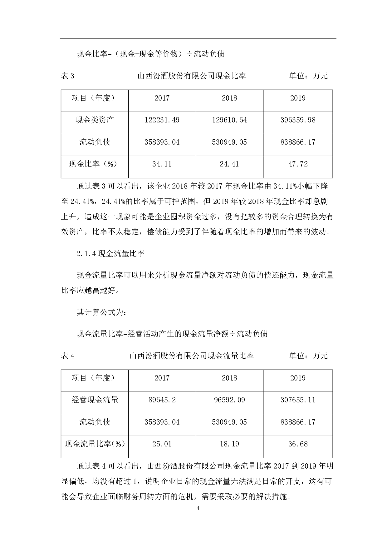 山西杏花村汾酒厂股份有限公司偿债能力分析-5845字.pdf 第8页